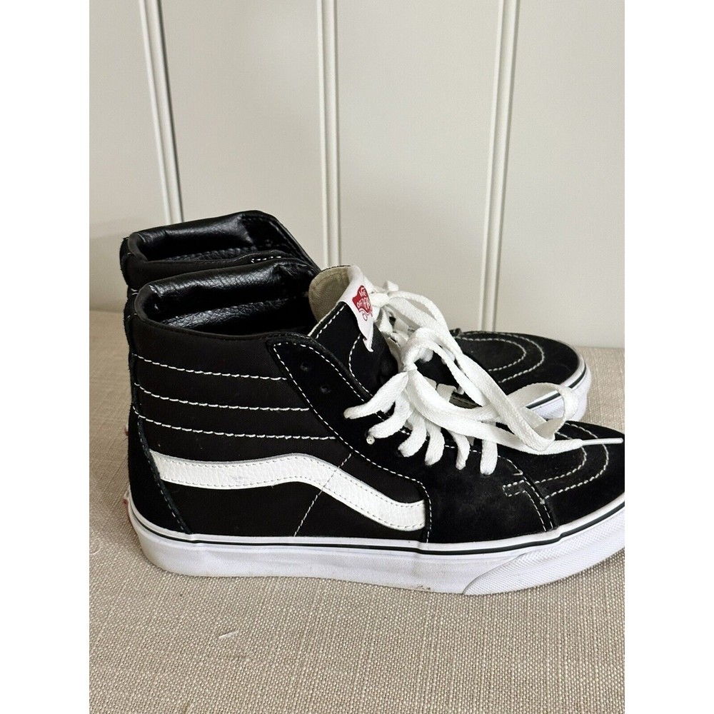Vans Black and White High-Top Sneakers
